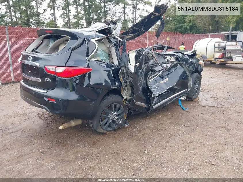 2013 Infiniti Jx35 VIN: 5N1AL0MM8DC315184 Lot: 43533506