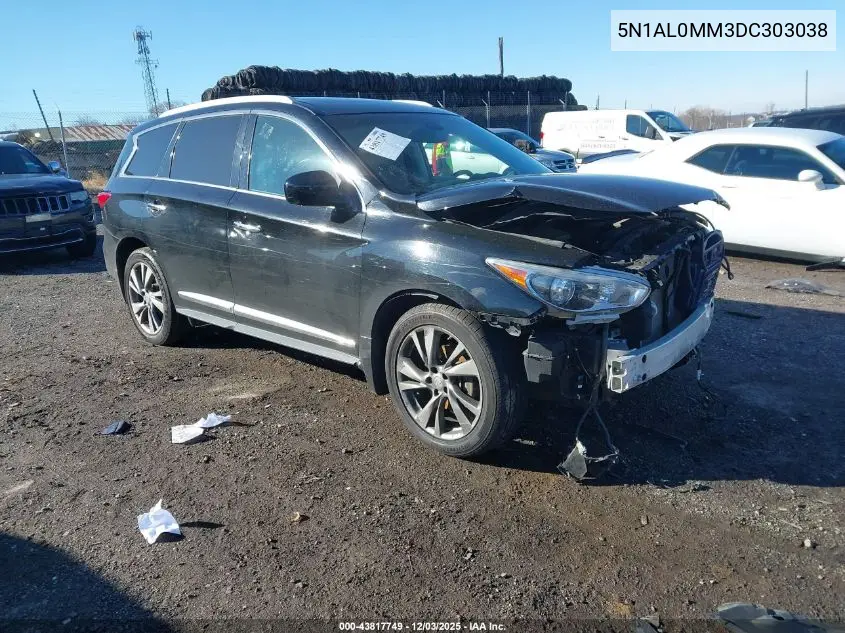 2013 Infiniti Jx35 VIN: 5N1AL0MM3DC303038 Lot: 43817749