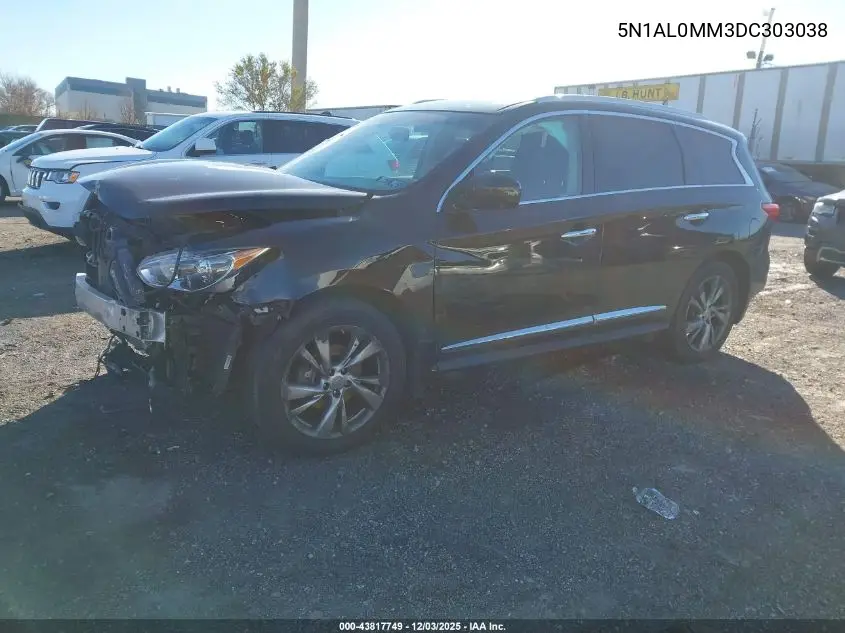 2013 Infiniti Jx35 VIN: 5N1AL0MM3DC303038 Lot: 43817749