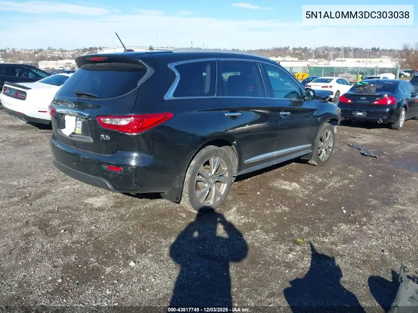 2013 Infiniti Jx35 VIN: 5N1AL0MM3DC303038 Lot: 43817749
