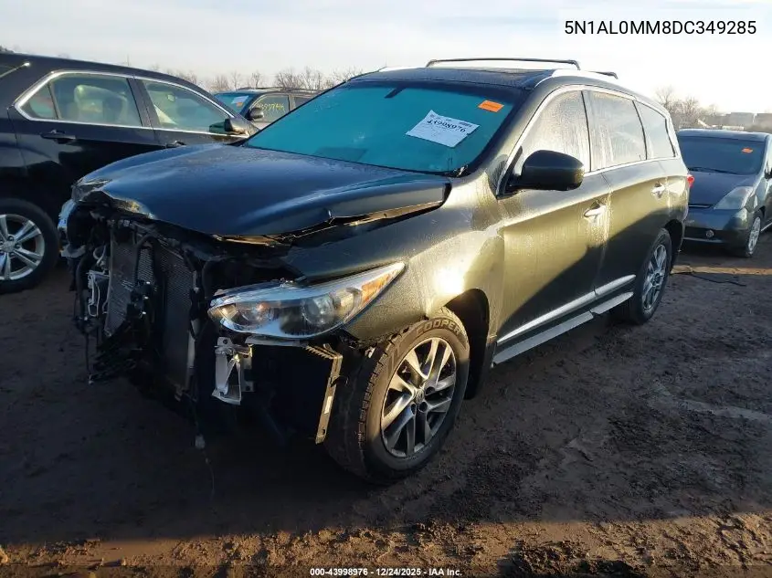 2013 Infiniti Jx35 VIN: 5N1AL0MM8DC349285 Lot: 43998976
