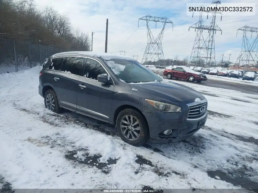 2013 Infiniti Jx35 VIN: 5N1AL0MM3DC332572 Lot: 44200458