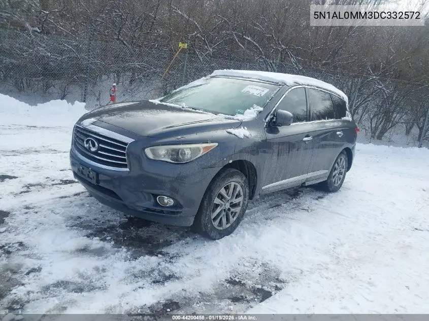 2013 Infiniti Jx35 VIN: 5N1AL0MM3DC332572 Lot: 44200458