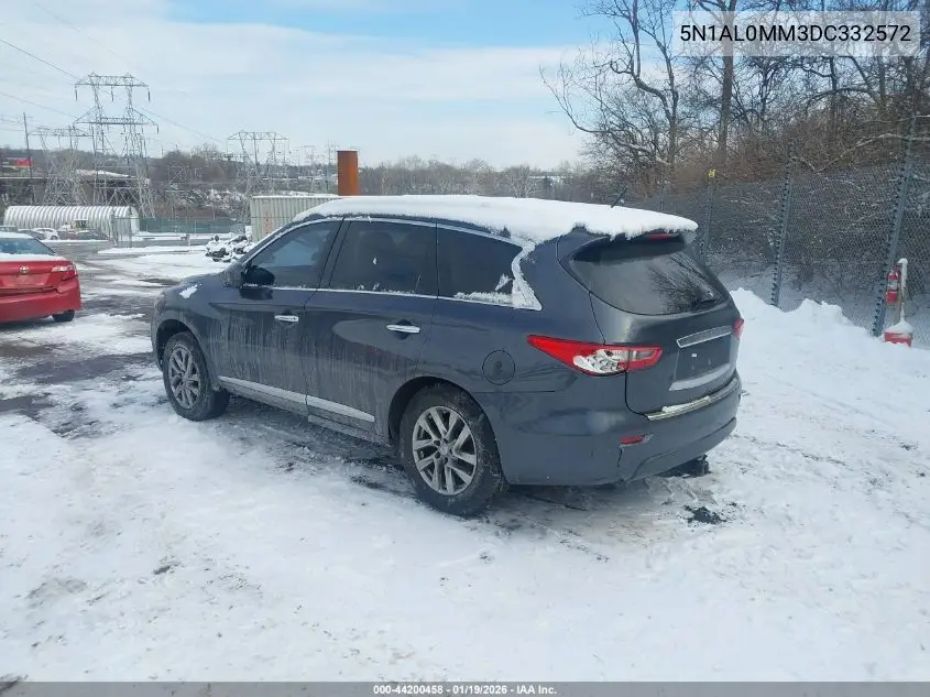 2013 Infiniti Jx35 VIN: 5N1AL0MM3DC332572 Lot: 44200458