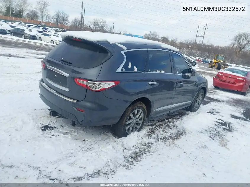 2013 Infiniti Jx35 VIN: 5N1AL0MM3DC332572 Lot: 44200458