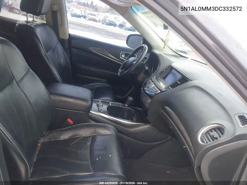 2013 Infiniti Jx35 VIN: 5N1AL0MM3DC332572 Lot: 44200458