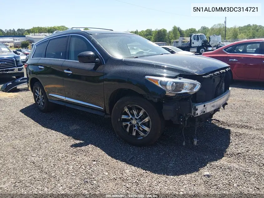 2013 Infiniti Jx35 VIN: 5N1AL0MM3DC314721 Lot: 44902901