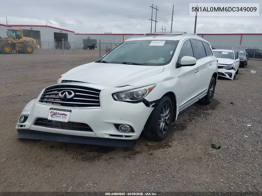 2013 Infiniti Jx35 VIN: 5N1AL0MM6DC349009 Lot: 44964645