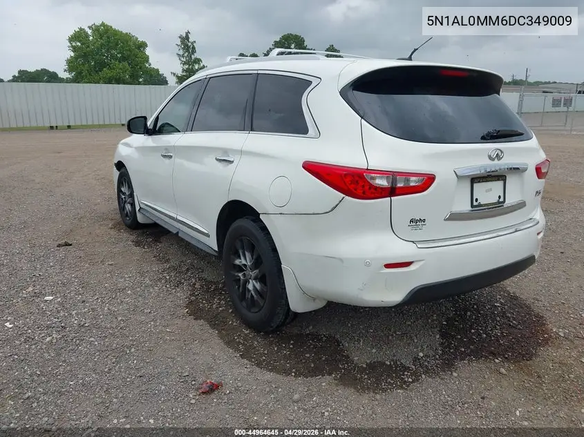 2013 Infiniti Jx35 VIN: 5N1AL0MM6DC349009 Lot: 44964645