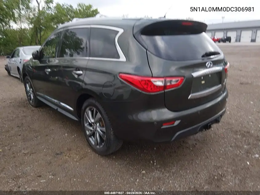 2013 Infiniti Jx35 VIN: 5N1AL0MM0DC306981 Lot: 44971927