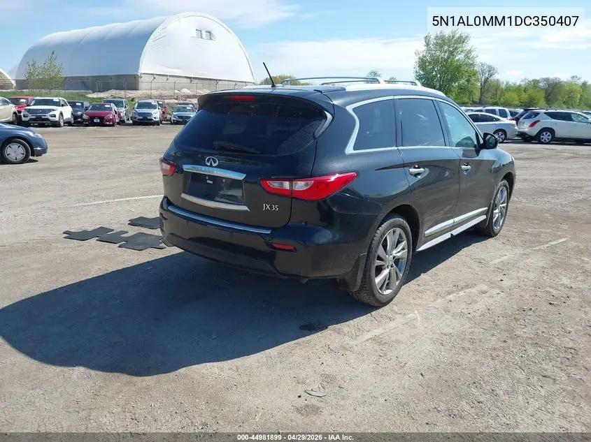 2013 Infiniti Jx35 VIN: 5N1AL0MM1DC350407 Lot: 44981899