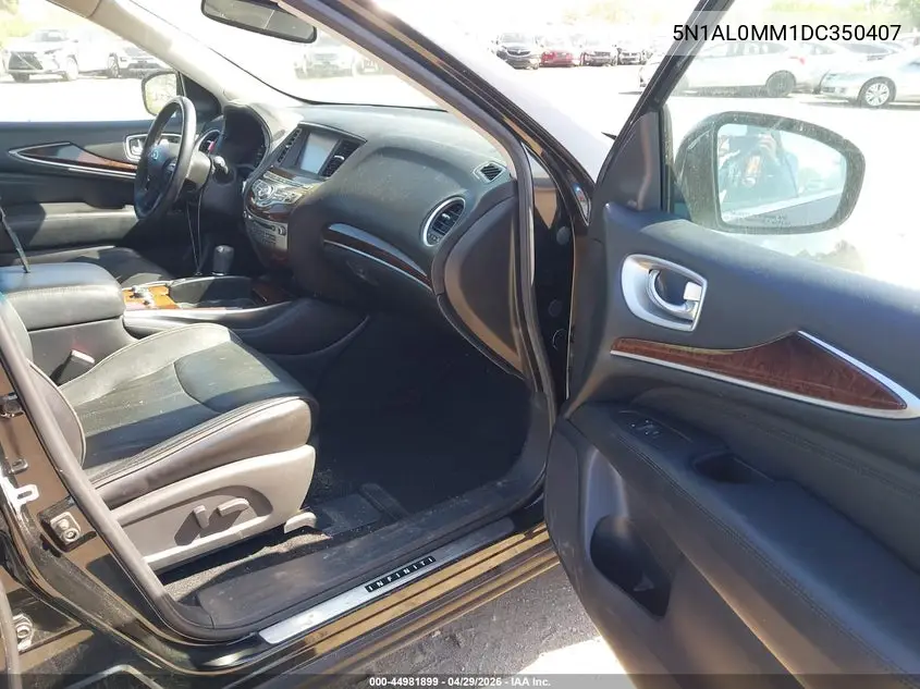 2013 Infiniti Jx35 VIN: 5N1AL0MM1DC350407 Lot: 44981899