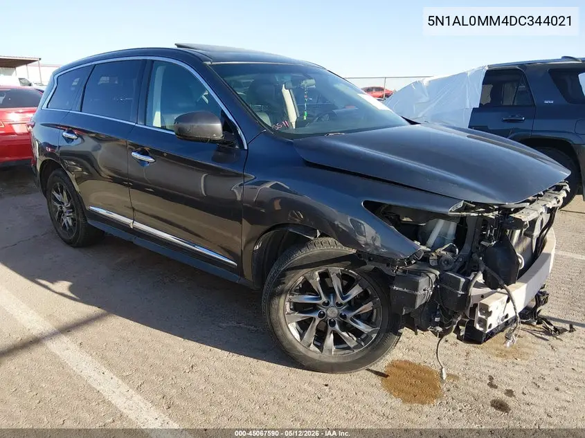 2013 Infiniti Jx35 VIN: 5N1AL0MM4DC344021 Lot: 45067590
