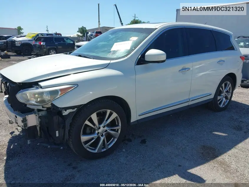 2013 Infiniti Jx35 VIN: 5N1AL0MM9DC321320 Lot: 45085018