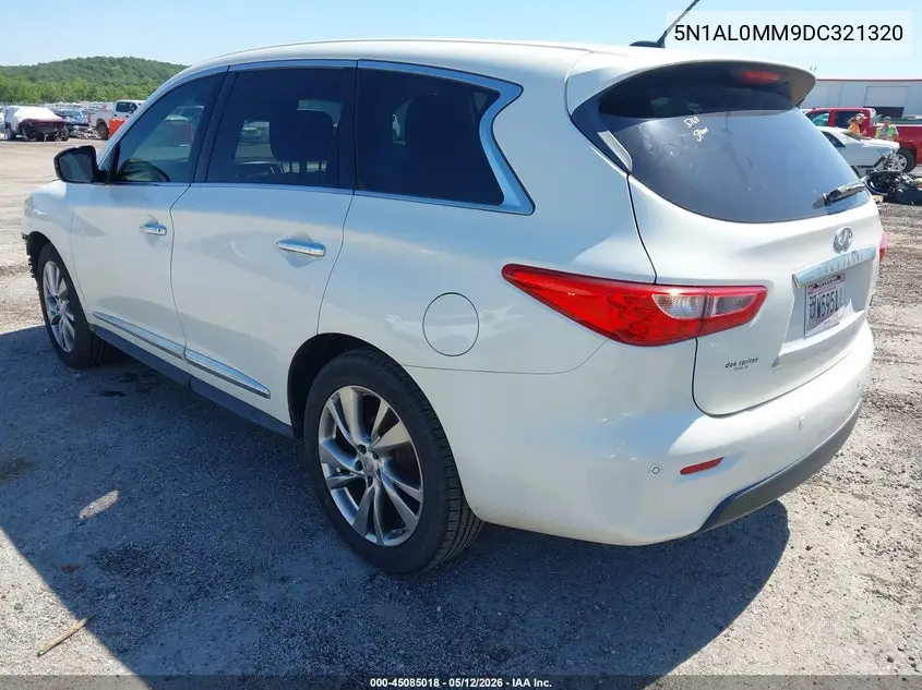 2013 Infiniti Jx35 VIN: 5N1AL0MM9DC321320 Lot: 45085018