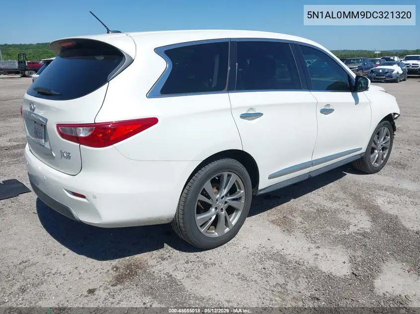 2013 Infiniti Jx35 VIN: 5N1AL0MM9DC321320 Lot: 45085018