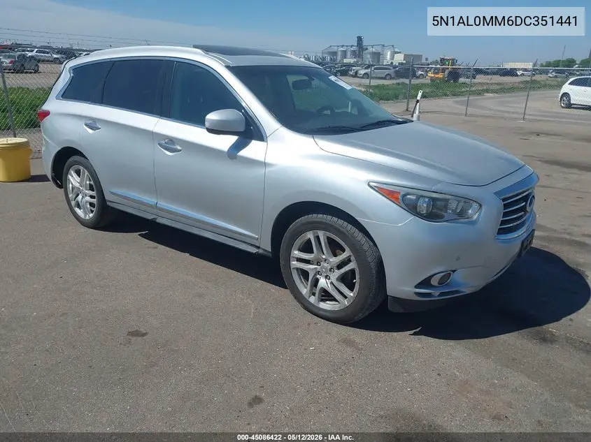 2013 Infiniti Jx35 VIN: 5N1AL0MM6DC351441 Lot: 45086422