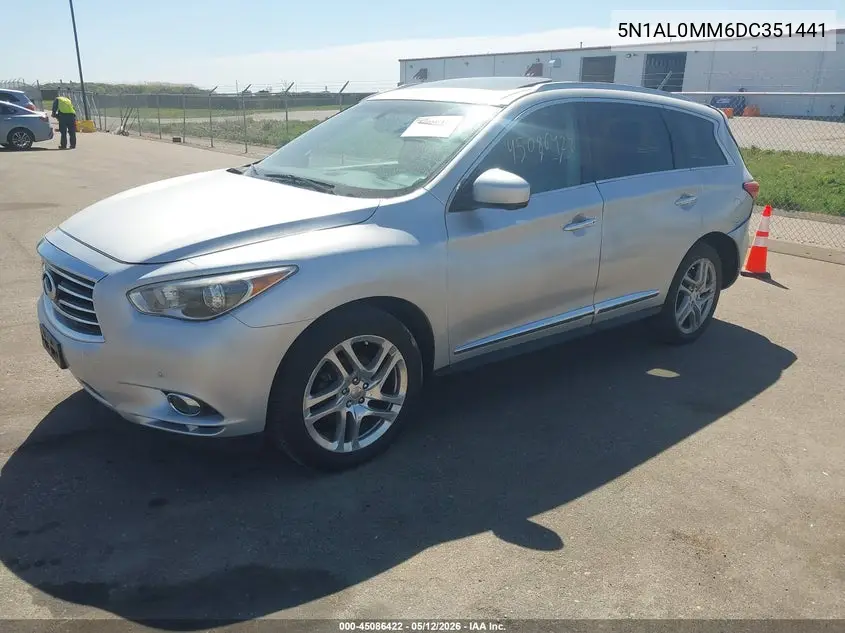2013 Infiniti Jx35 VIN: 5N1AL0MM6DC351441 Lot: 45086422