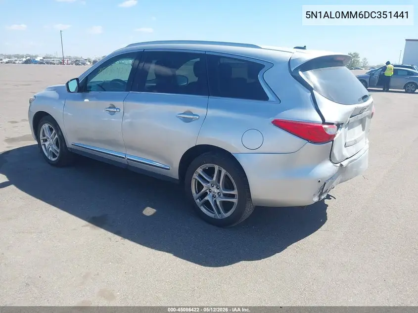 2013 Infiniti Jx35 VIN: 5N1AL0MM6DC351441 Lot: 45086422