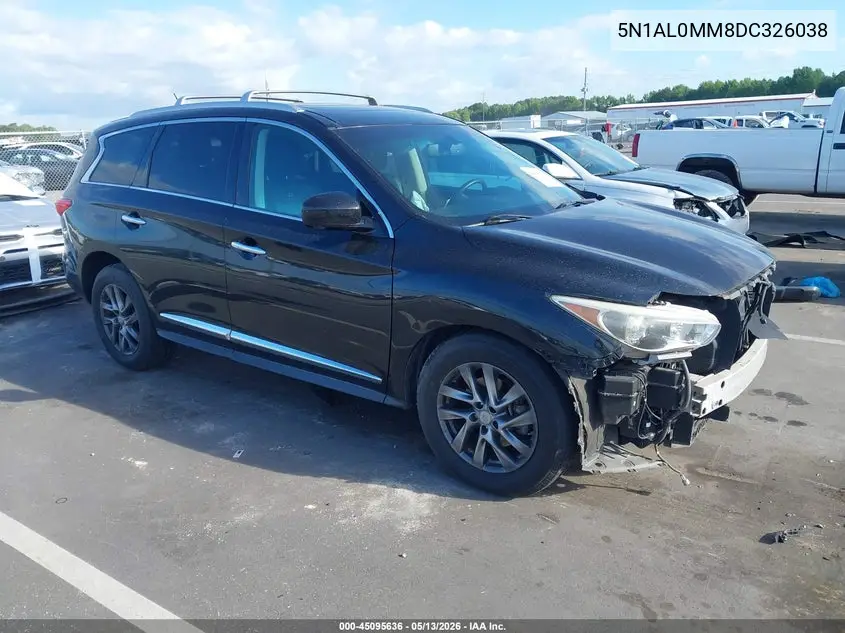 2013 Infiniti Jx35 VIN: 5N1AL0MM8DC326038 Lot: 45095636