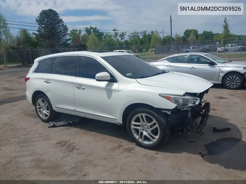 2013 Infiniti Jx35 VIN: 5N1AL0MM2DC309526 Lot: 45098611