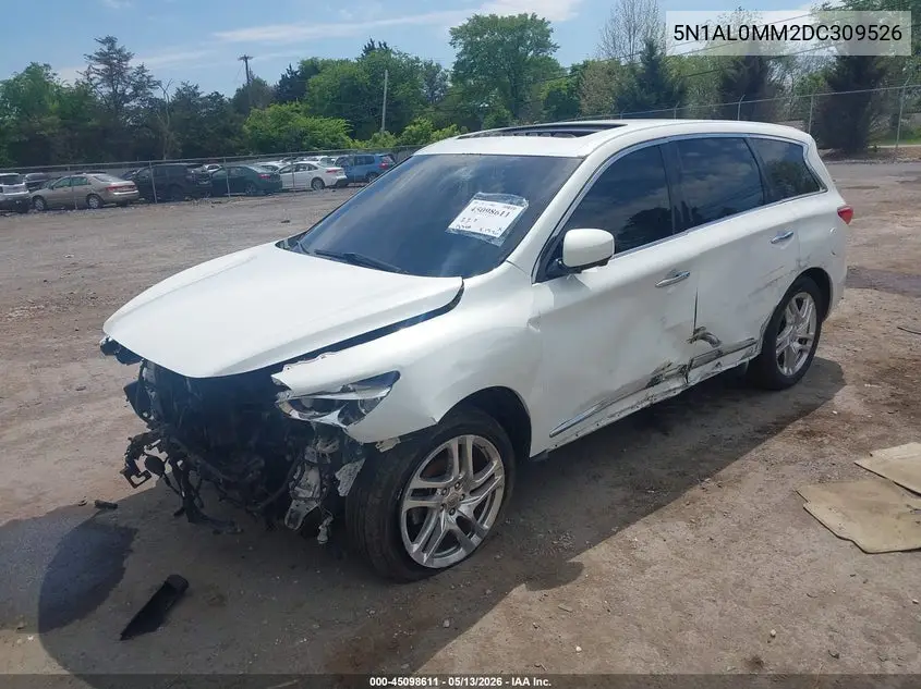 2013 Infiniti Jx35 VIN: 5N1AL0MM2DC309526 Lot: 45098611