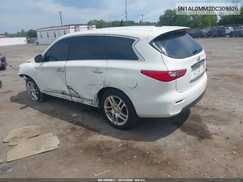 2013 Infiniti Jx35 VIN: 5N1AL0MM2DC309526 Lot: 45098611