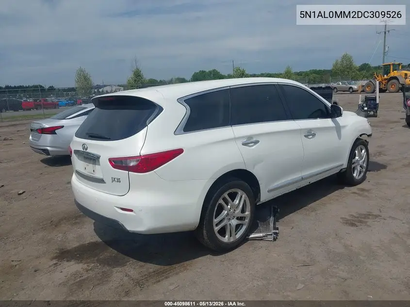 2013 Infiniti Jx35 VIN: 5N1AL0MM2DC309526 Lot: 45098611