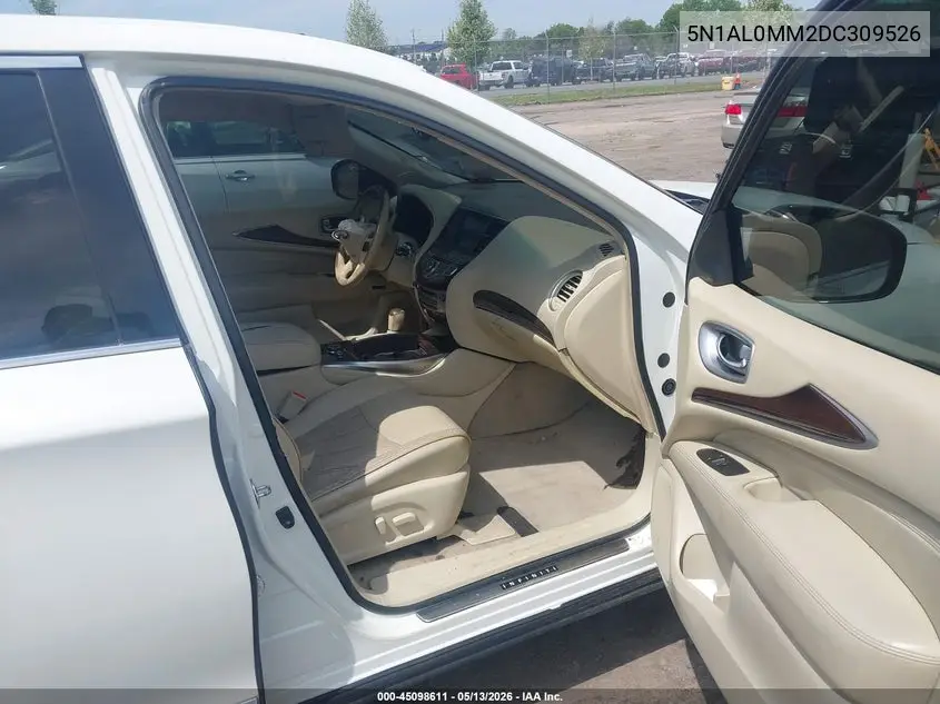 2013 Infiniti Jx35 VIN: 5N1AL0MM2DC309526 Lot: 45098611