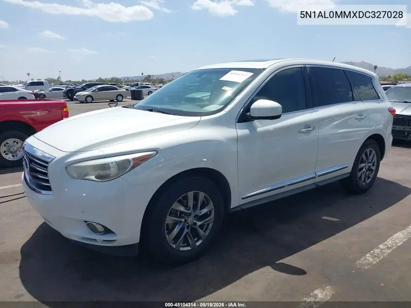 2013 Infiniti Jx35 VIN: 5N1AL0MMXDC327028 Lot: 45104314