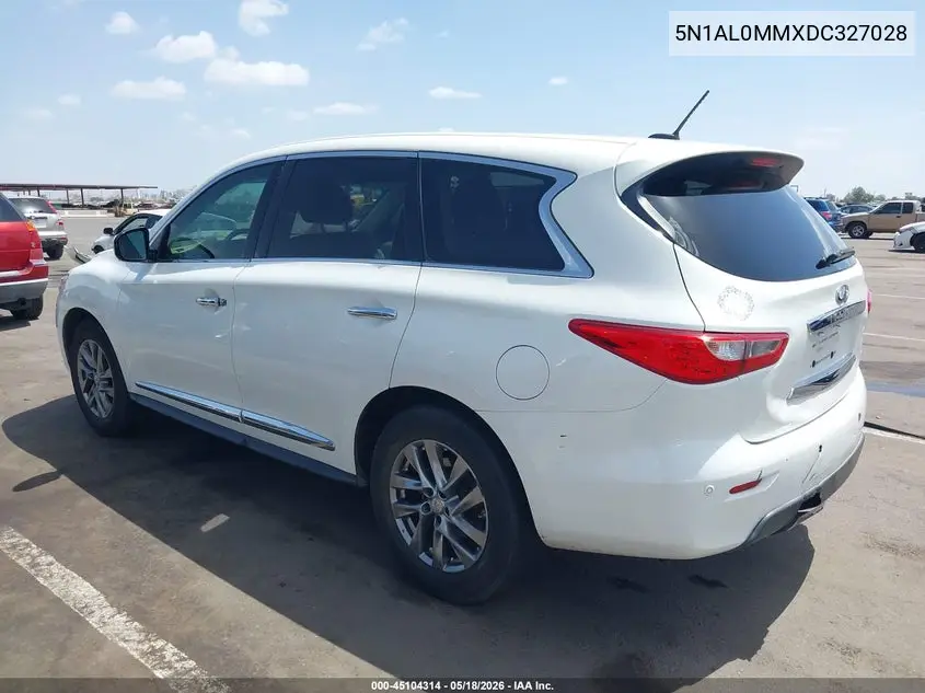 2013 Infiniti Jx35 VIN: 5N1AL0MMXDC327028 Lot: 45104314