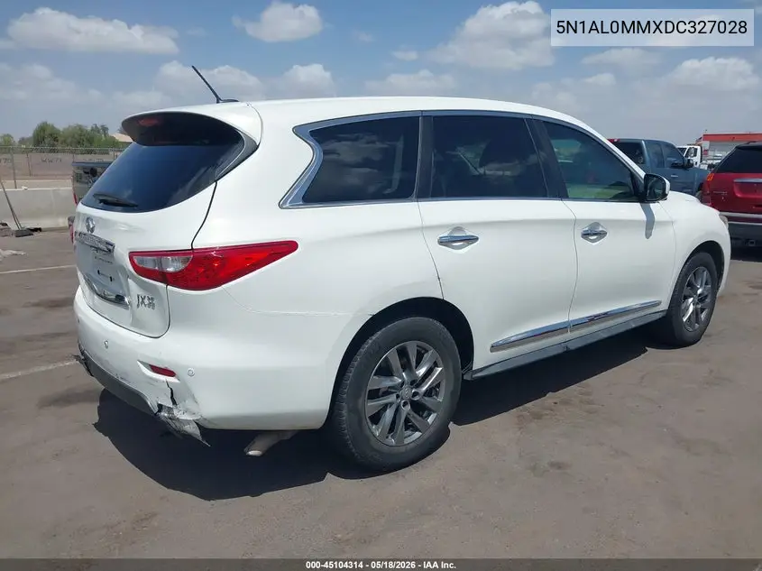2013 Infiniti Jx35 VIN: 5N1AL0MMXDC327028 Lot: 45104314