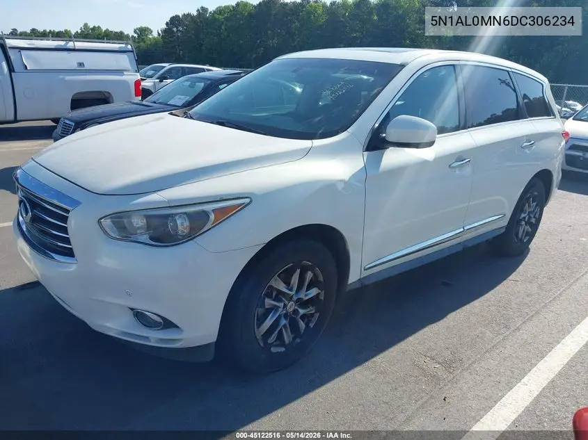 2013 Infiniti Jx35 VIN: 5N1AL0MN6DC306234 Lot: 45122516