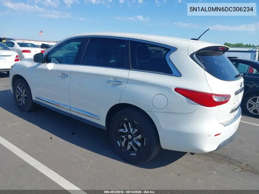 2013 Infiniti Jx35 VIN: 5N1AL0MN6DC306234 Lot: 45122516