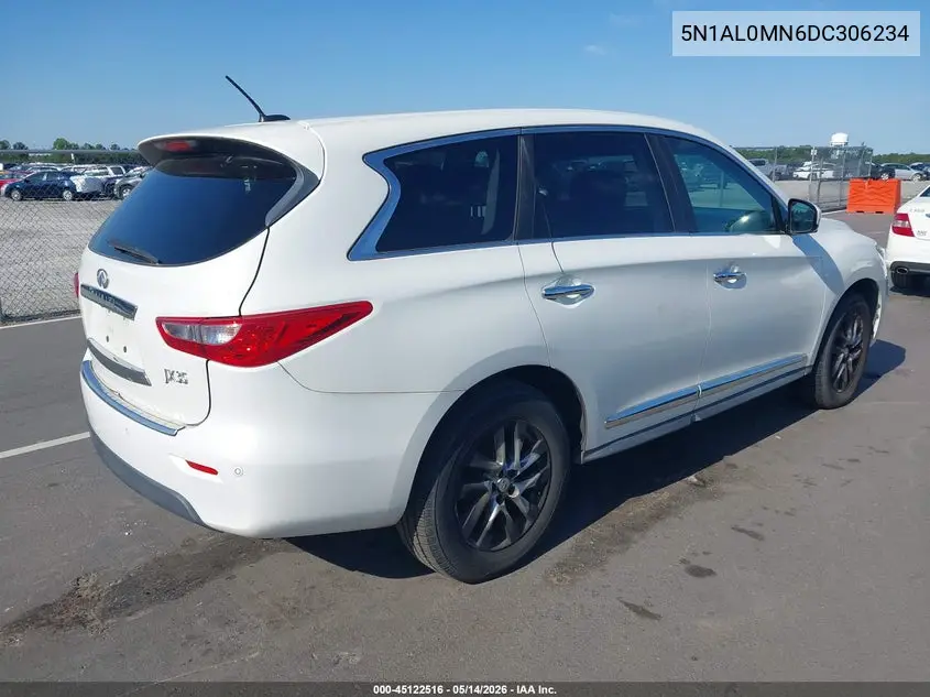 2013 Infiniti Jx35 VIN: 5N1AL0MN6DC306234 Lot: 45122516