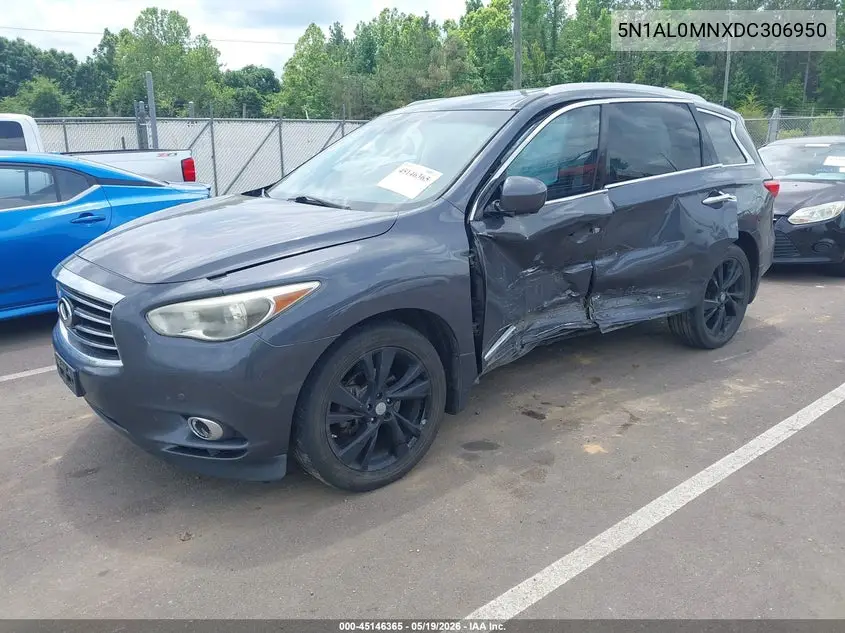 2013 Infiniti Jx35 VIN: 5N1AL0MNXDC306950 Lot: 45146365