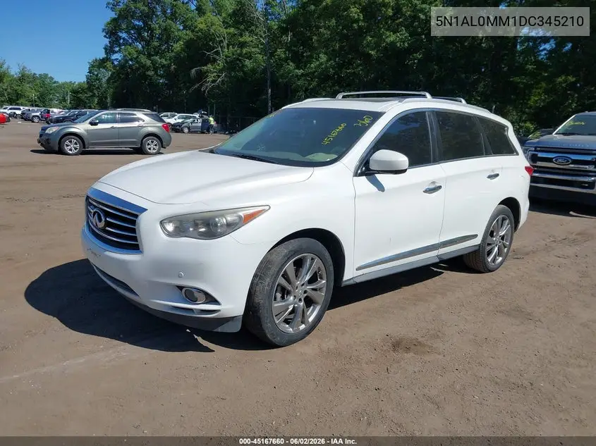 2013 Infiniti Jx35 VIN: 5N1AL0MM1DC345210 Lot: 45167660