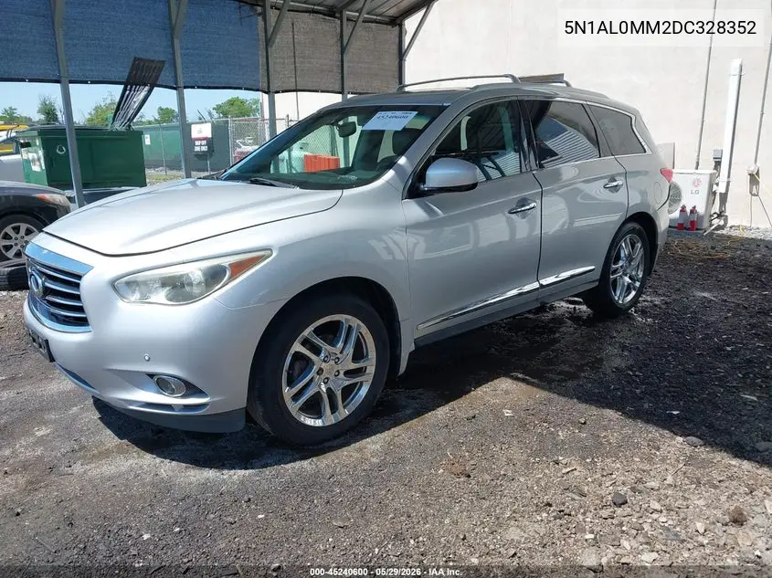 2013 Infiniti Jx35 VIN: 5N1AL0MM2DC328352 Lot: 45240600