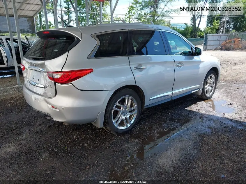2013 Infiniti Jx35 VIN: 5N1AL0MM2DC328352 Lot: 45240600