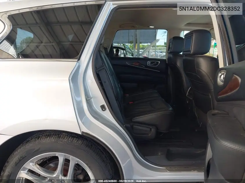 2013 Infiniti Jx35 VIN: 5N1AL0MM2DC328352 Lot: 45240600