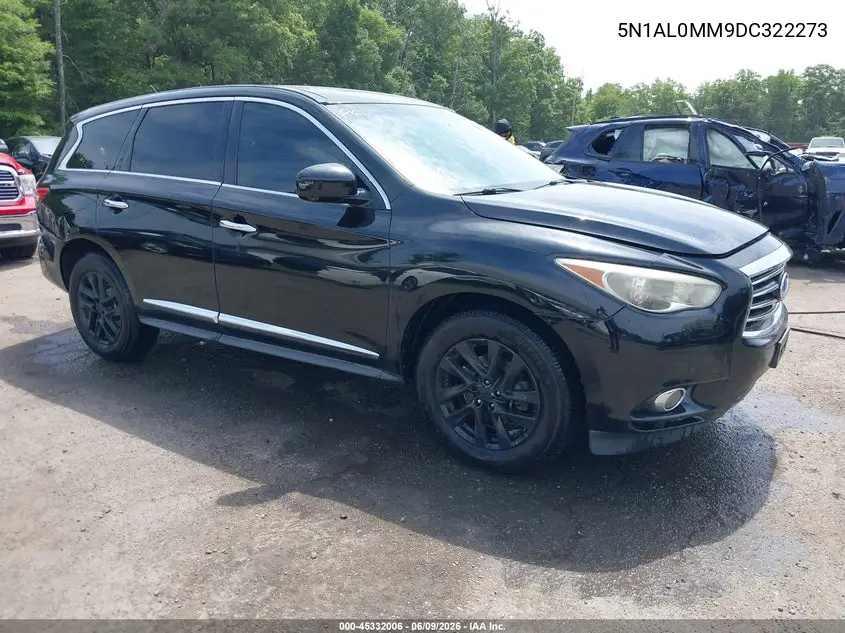 2013 Infiniti Jx35 VIN: 5N1AL0MM9DC322273 Lot: 45332006