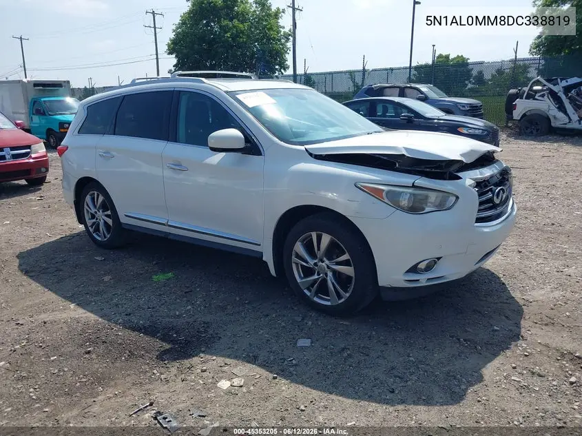 2013 Infiniti Jx35 VIN: 5N1AL0MM8DC338819 Lot: 45353205