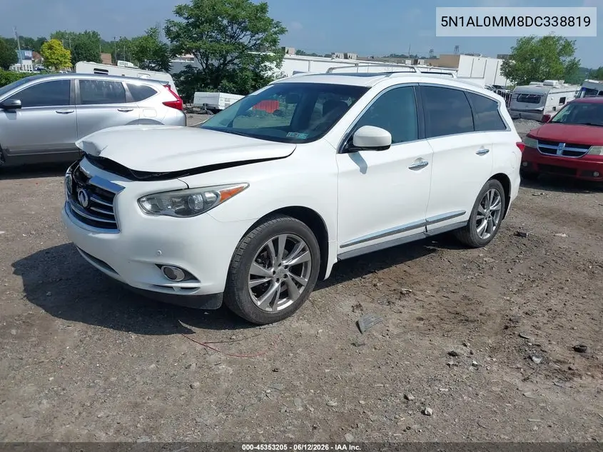 2013 Infiniti Jx35 VIN: 5N1AL0MM8DC338819 Lot: 45353205