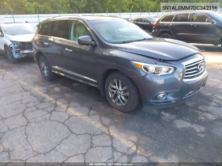 2013 Infiniti Jx35 VIN: 5N1AL0MM7DC342196 Lot: 45360086