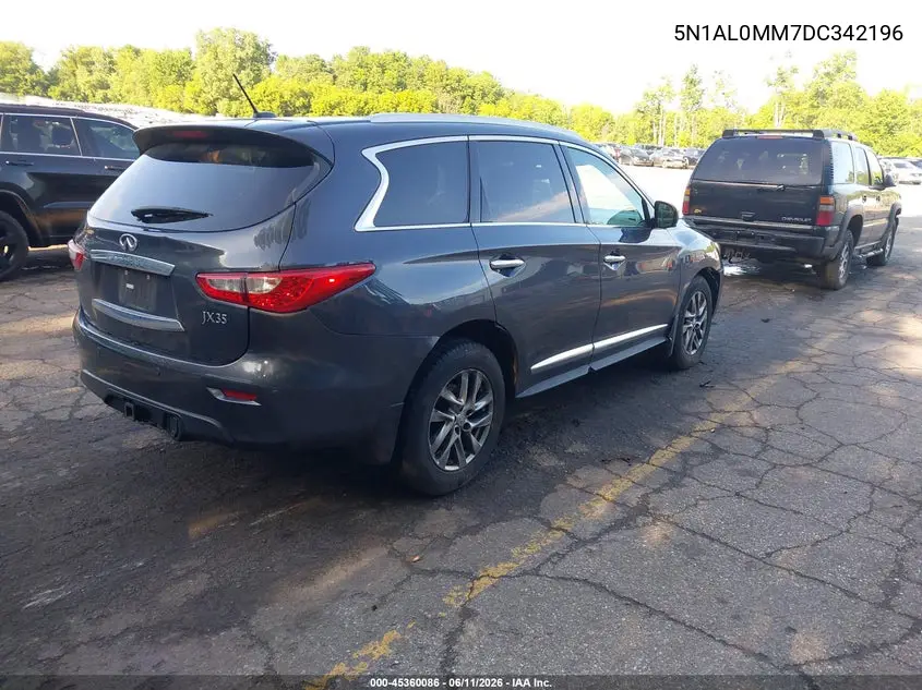 2013 Infiniti Jx35 VIN: 5N1AL0MM7DC342196 Lot: 45360086