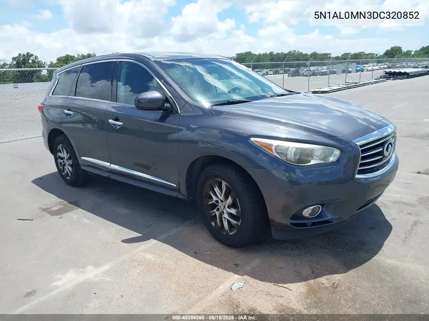 2013 Infiniti Jx35 VIN: 5N1AL0MN3DC320852 Lot: 45396560