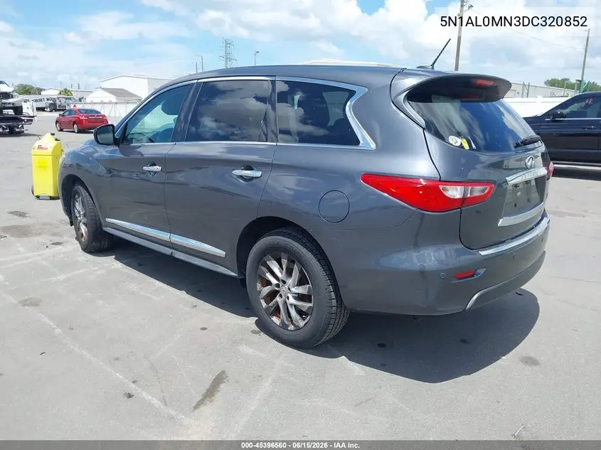2013 Infiniti Jx35 VIN: 5N1AL0MN3DC320852 Lot: 45396560