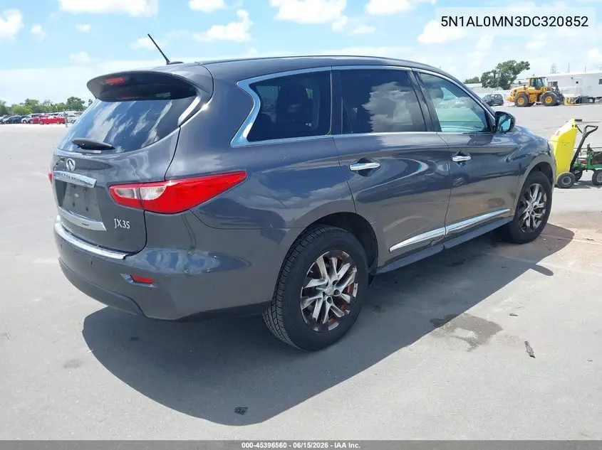 2013 Infiniti Jx35 VIN: 5N1AL0MN3DC320852 Lot: 45396560