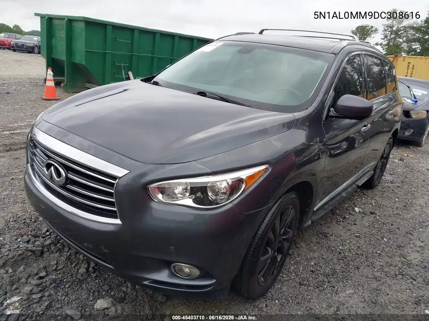 2013 Infiniti Jx35 VIN: 5N1AL0MM9DC308616 Lot: 45403710