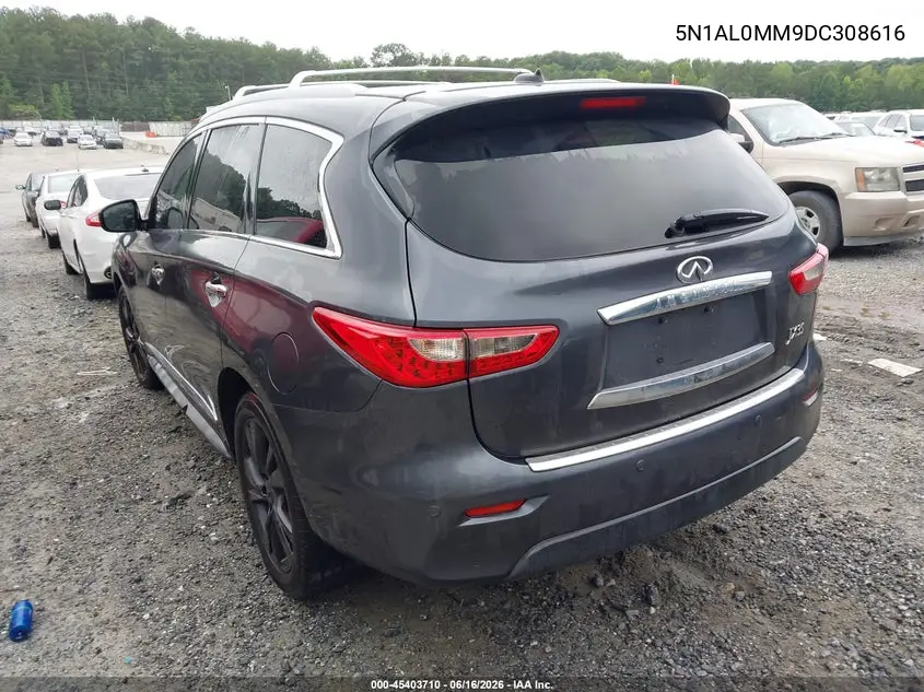 2013 Infiniti Jx35 VIN: 5N1AL0MM9DC308616 Lot: 45403710